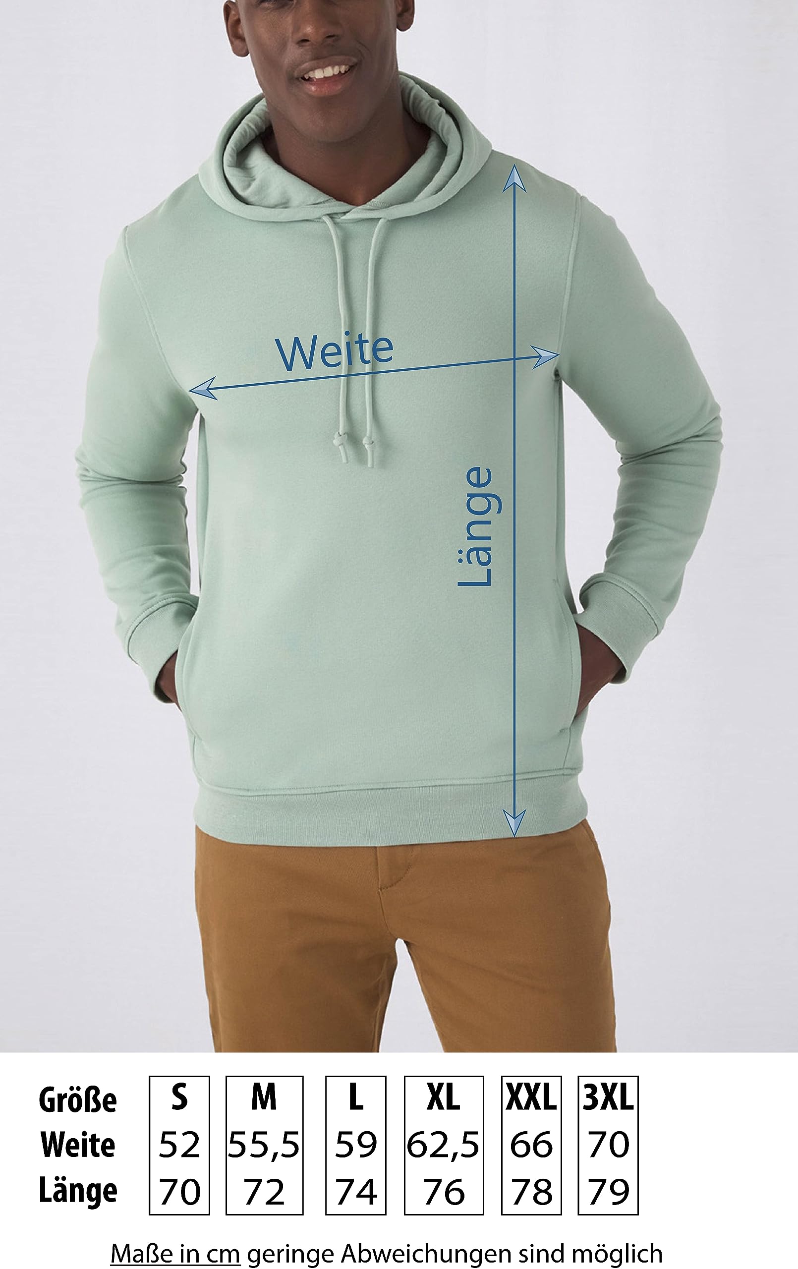 minifan Bio Berg Pullover: Berg-Gipfel - Outdoor Kapuzenpullover - Geschenk für Wanderer - Bergsteiger Outdoor Ausrüstung - Kletter Pullover - Ski Pulli - Unisex Hoodie