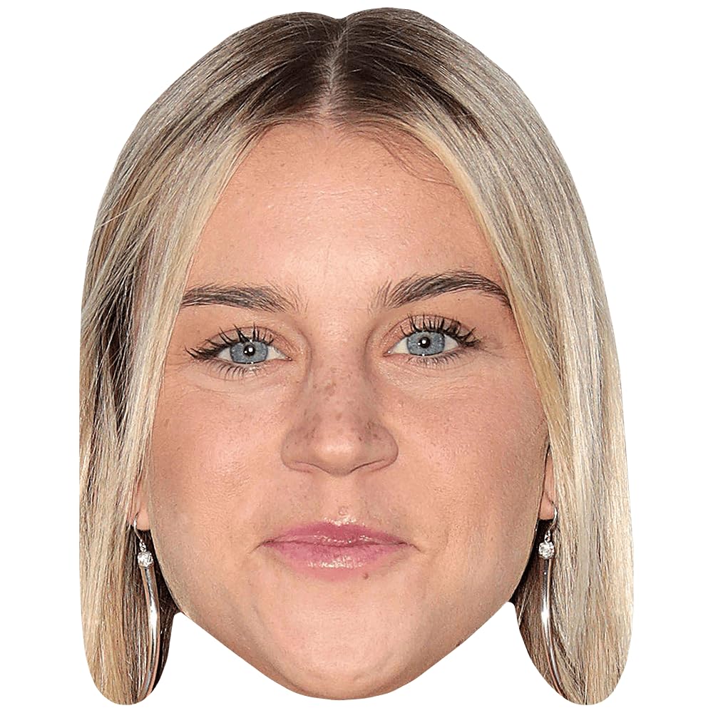 Alessia Russo (Smile) Celebrity Mask, Flat Card Face, Fancy Dress Mask
