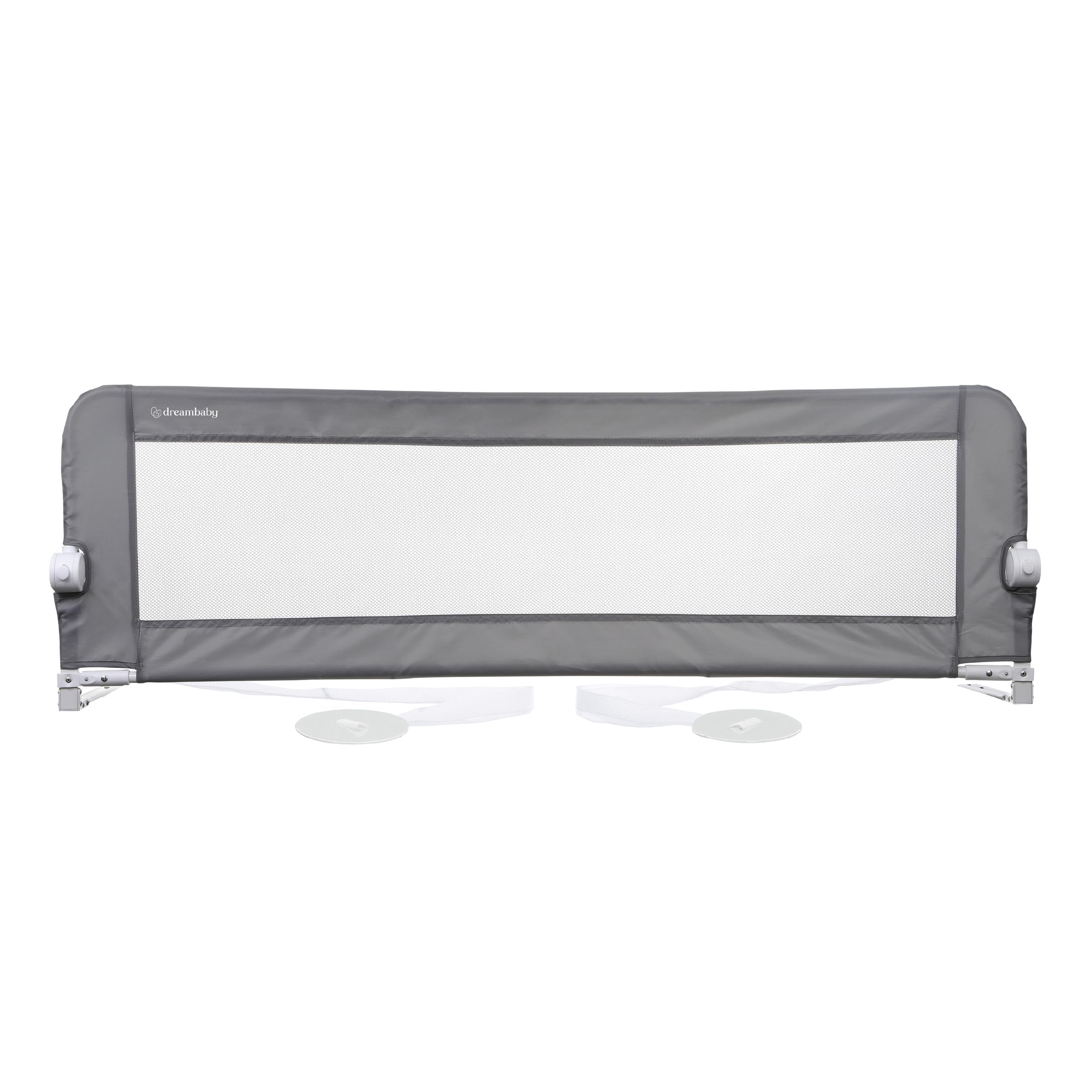 Dreambaby Nicole Bed Guard Rail for Toddlers - Extra Wide 150cm & Extra Tall 50cm - Fits up to King Size Beds - Easy Assembly, Washable Cover