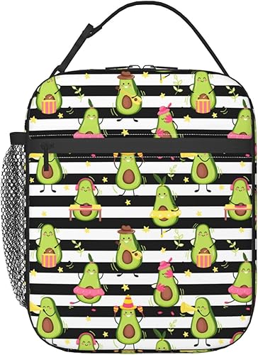 Miniatura 25 de Bolsa de almuerzo con diseño de retrato de cerdo, bolsa de comida aislada, contenedor de alimentos para escuela, trabajo, picnic, viajes