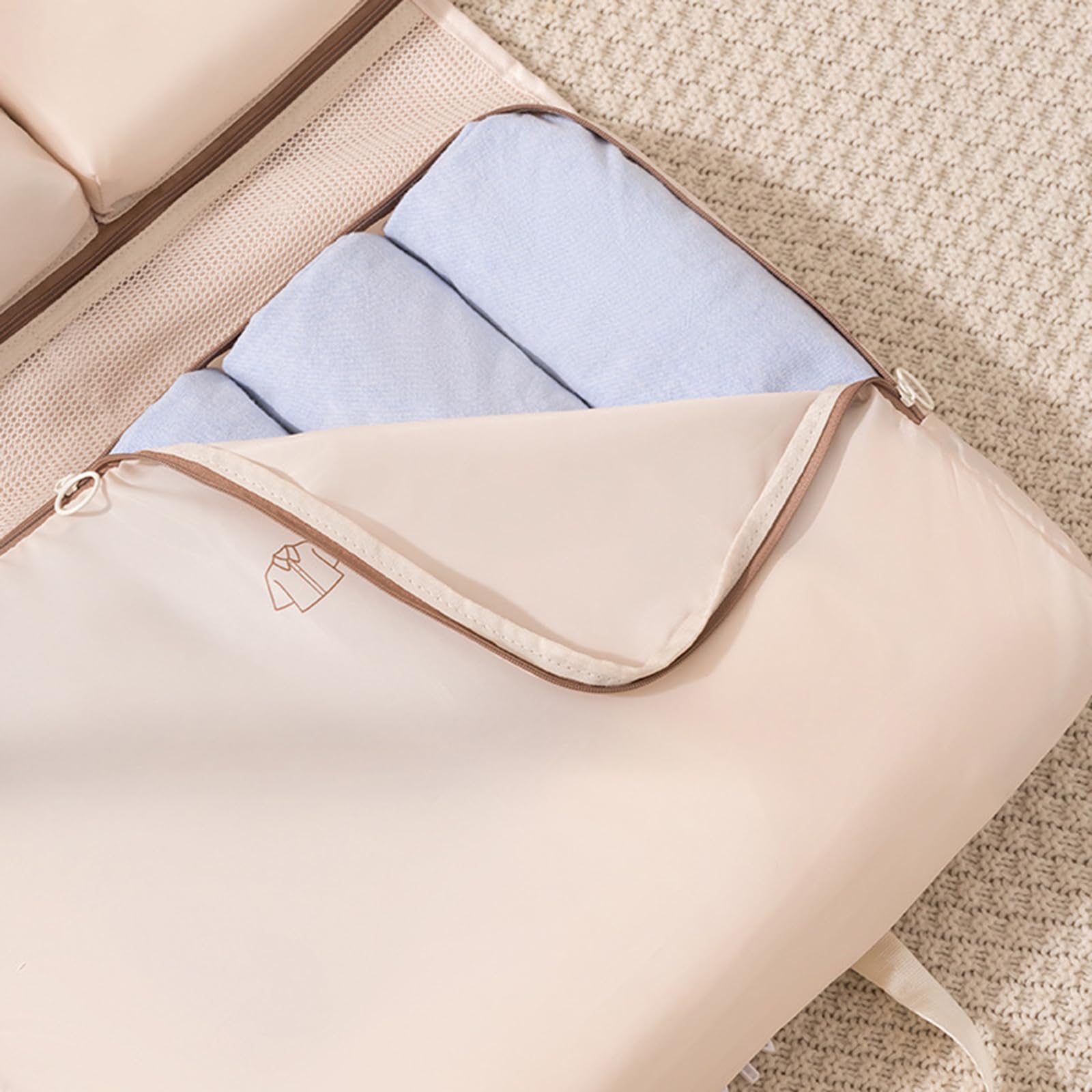 Mehrzweck-Reise-Aufbewahrungstasche, stabile Organizer für Kleidung und Accessoires, mit mehreren Schichten, Kleiderschränke, Hängetasche