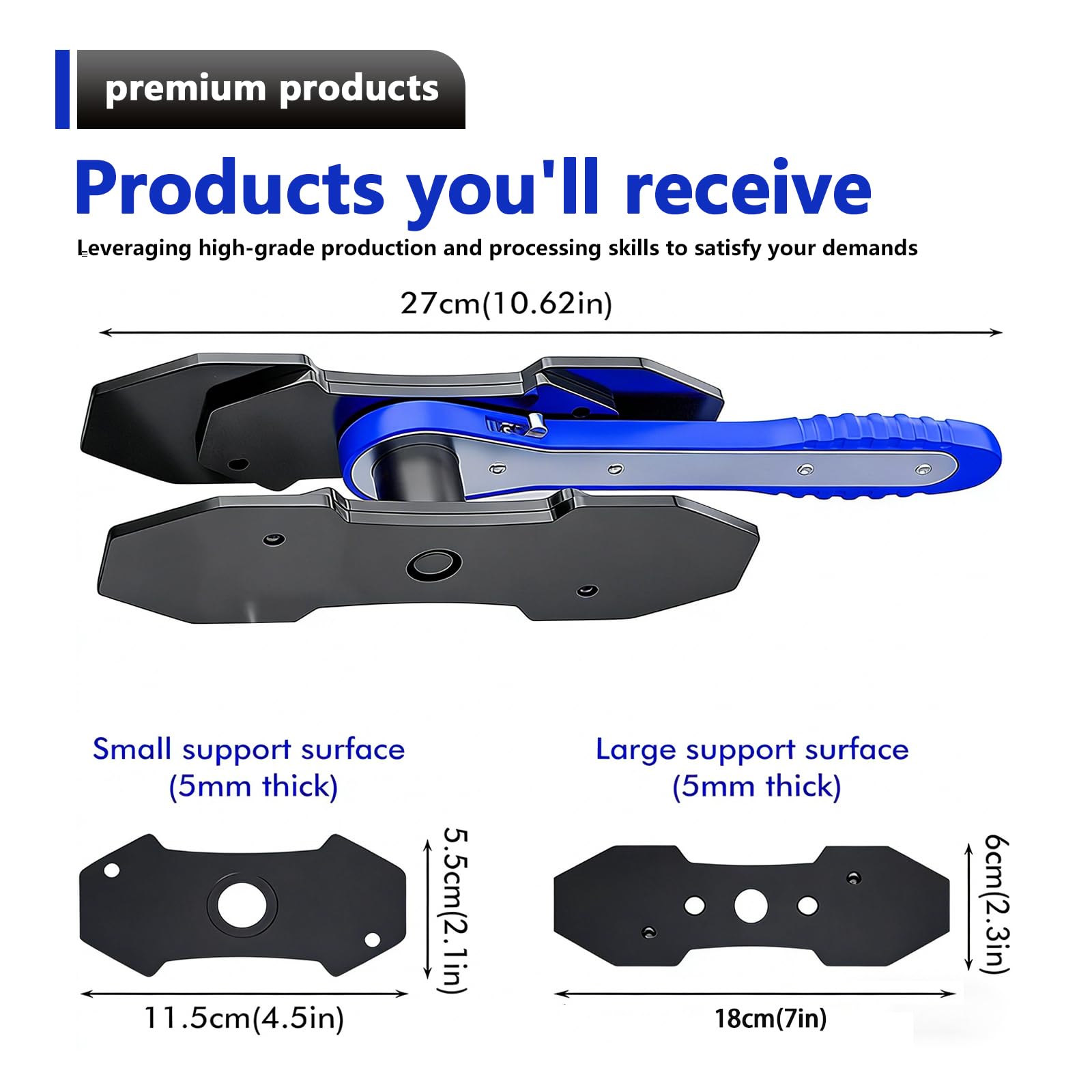 Pinza freno a cricchetto: pistone del freno con funzione a cricchetto, set con 4 ganci di ricambio universali per riparazioni dei freni auto