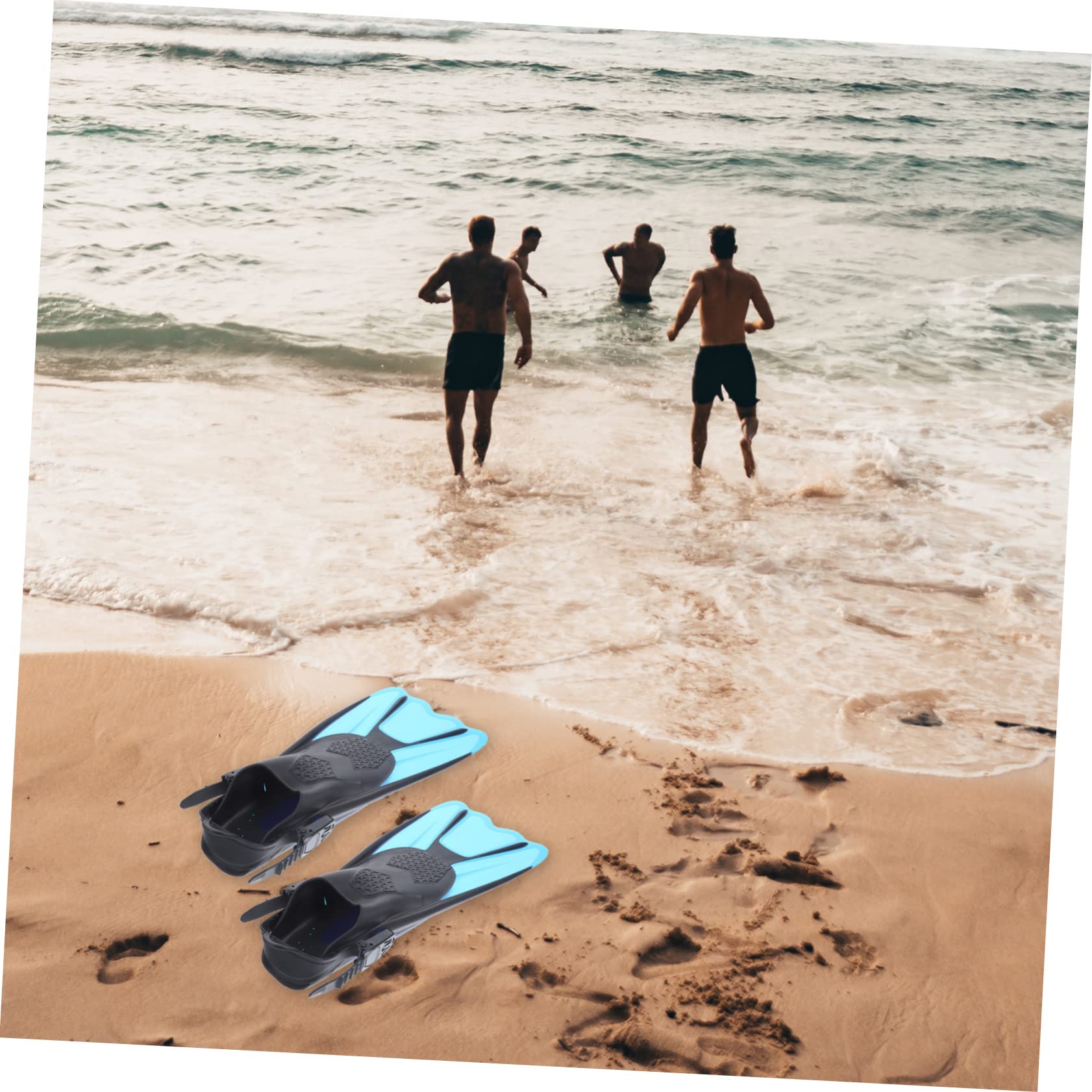TOYANDONA 2 Pinne Flessibile Comfort e Resistenza Pinne Corte per Snorkeling e Immersione Adatte Principianti e Amanti Del