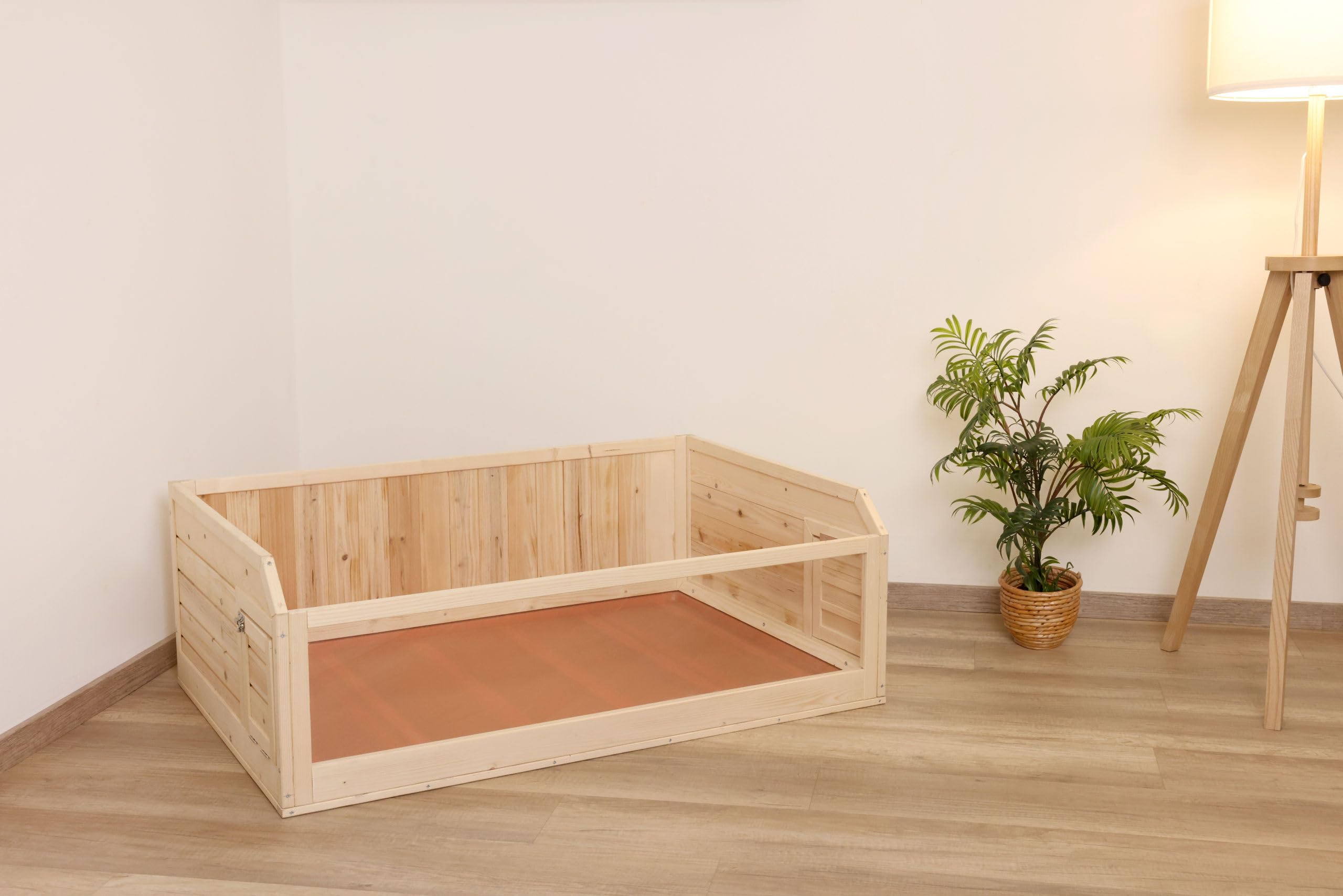 Kerbl Pet Alojamiento Interior para Animales pequeños, caseta para roedores, 113,5x75,5x40 cm, para Conejos, cobayas y roedores, Bandeja de plástico, Frontal de plexiglás