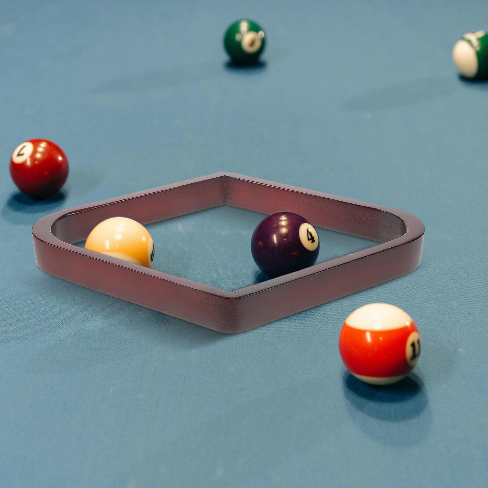 Massives Holz Billard Rhombus Rack Dreieck Gestell für Kugeln Pool Tisch Zubehör Robust Langlebig Vielseitig für Zuhause und Club
