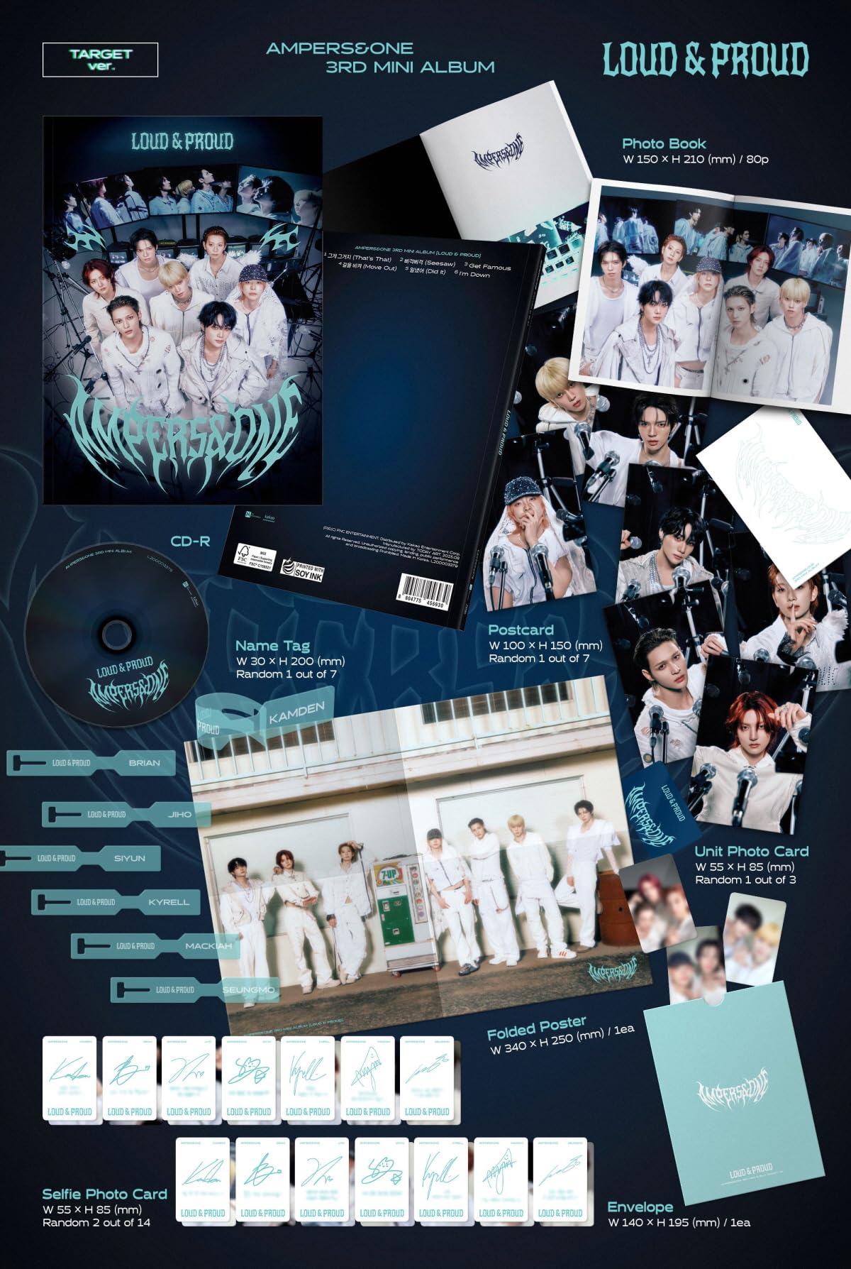 Amazon.com: AMPERS&ONE - 3rd Mini Album Loud & Proud (Random ver Amazon.com: AMPERS&ONE - 3rd Mini Album Loud & Proud (Random ver
