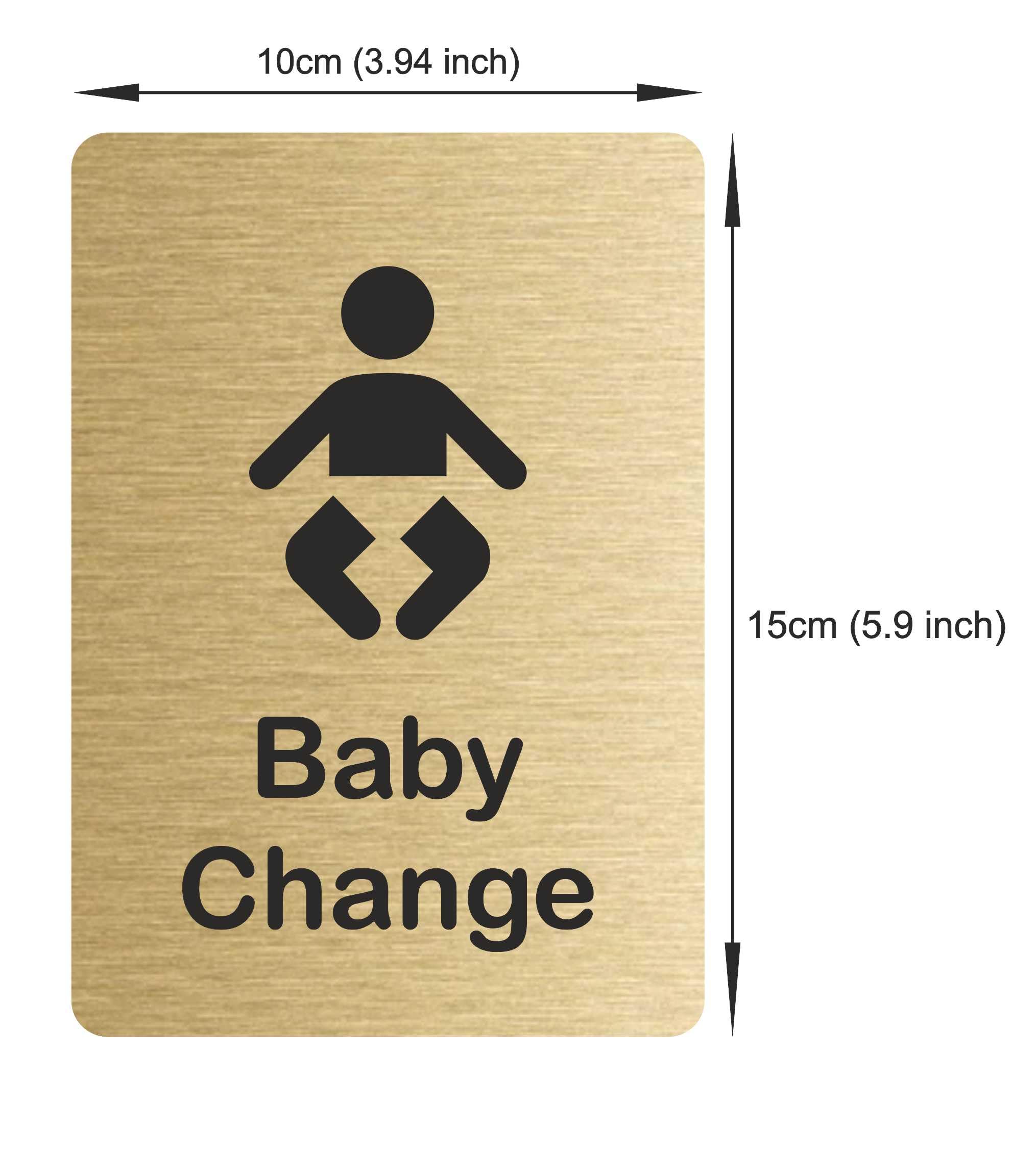Customcard Ltd Set of 5 Aluminium Signs: Toilets, Male, Female, Accessible, Baby Chang sign-high quality - Image 3