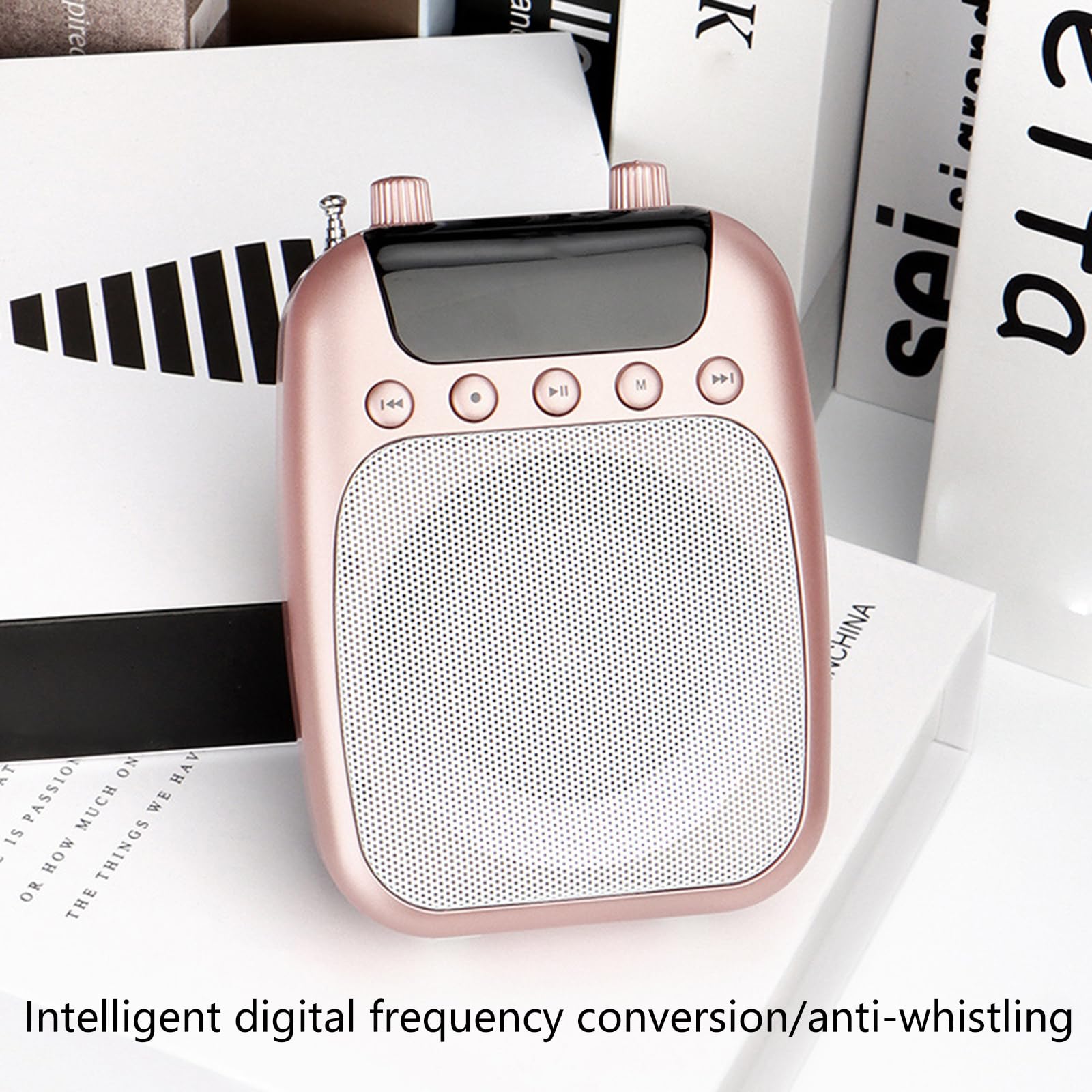 S358 - Megáfono pequeño amplificador de voz para educadores y profesores de actividades al aire libre con micrófono