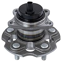 Vista 496 de TRQ Juego de 2 rodamientos de rueda trasera y conjunto de cubo con sensor ABS compatible con Ford Transit Connect 2014-2018