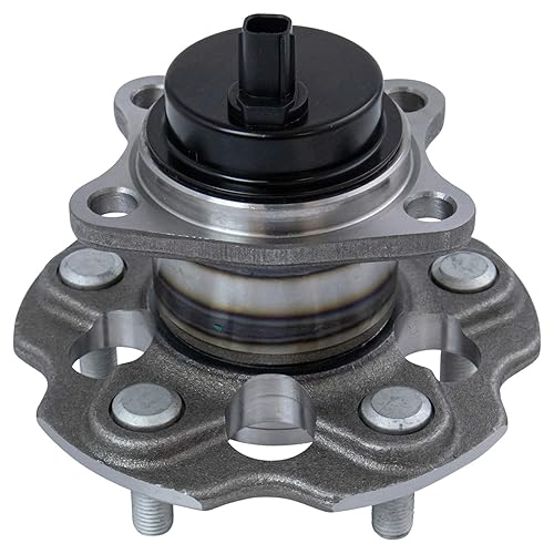 Vista 496 de TRQ Juego de 2 rodamientos de rueda trasera y conjunto de cubo con sensor ABS compatible con Ford Transit Connect 2014-2018