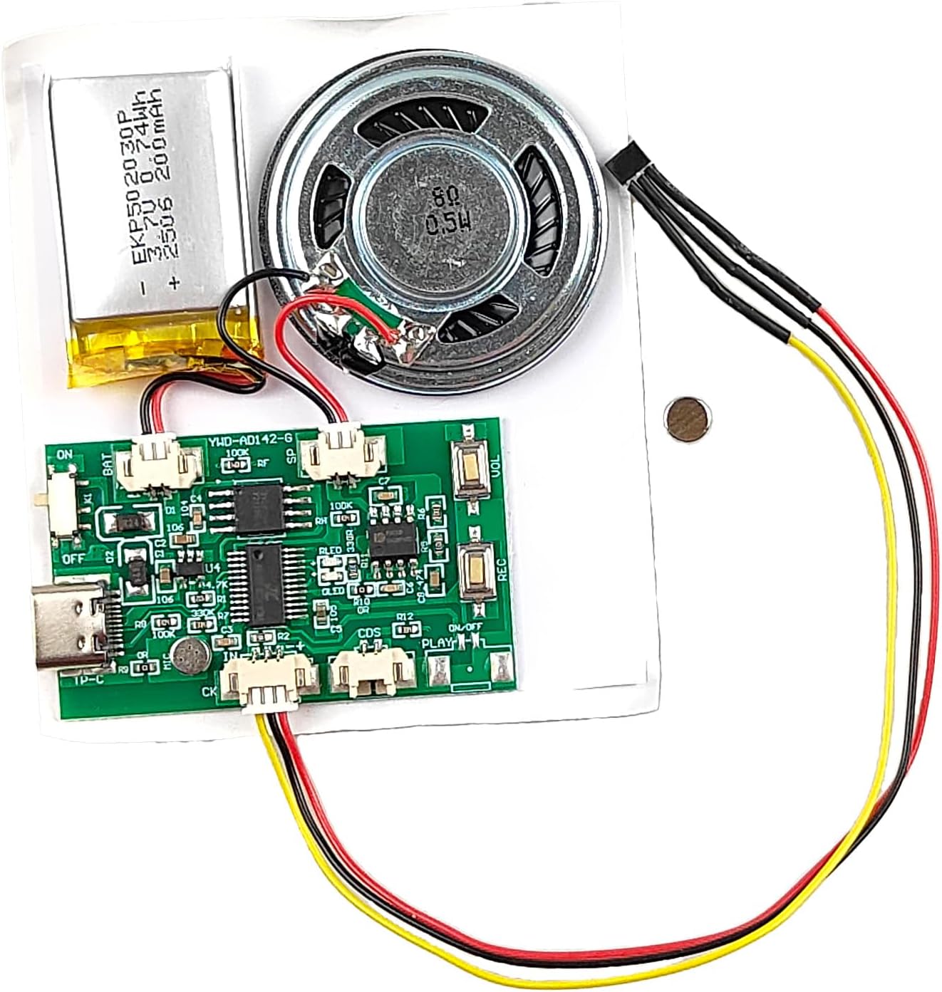 Gikfun Magnetic Activated Music Module | DIY Recordable Sound Chip | 16MB MultiPlay MP3 Recorder for Crafts, Gifts & Home Decor EK8491