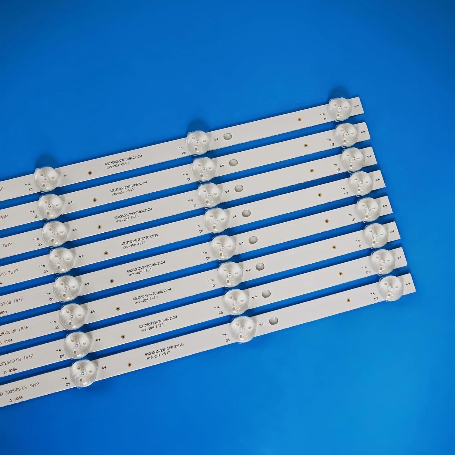 8 Pieces LED Backlight Strips for ONN 100012587 100012587-CA LED65D07-ZC62AG-02D 30365007043 65R3 M22227-MT M22083-MT