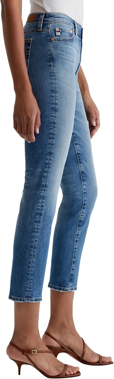 AG Womens Mari Mid Rise Slim Straight Crop Jean - Image 4