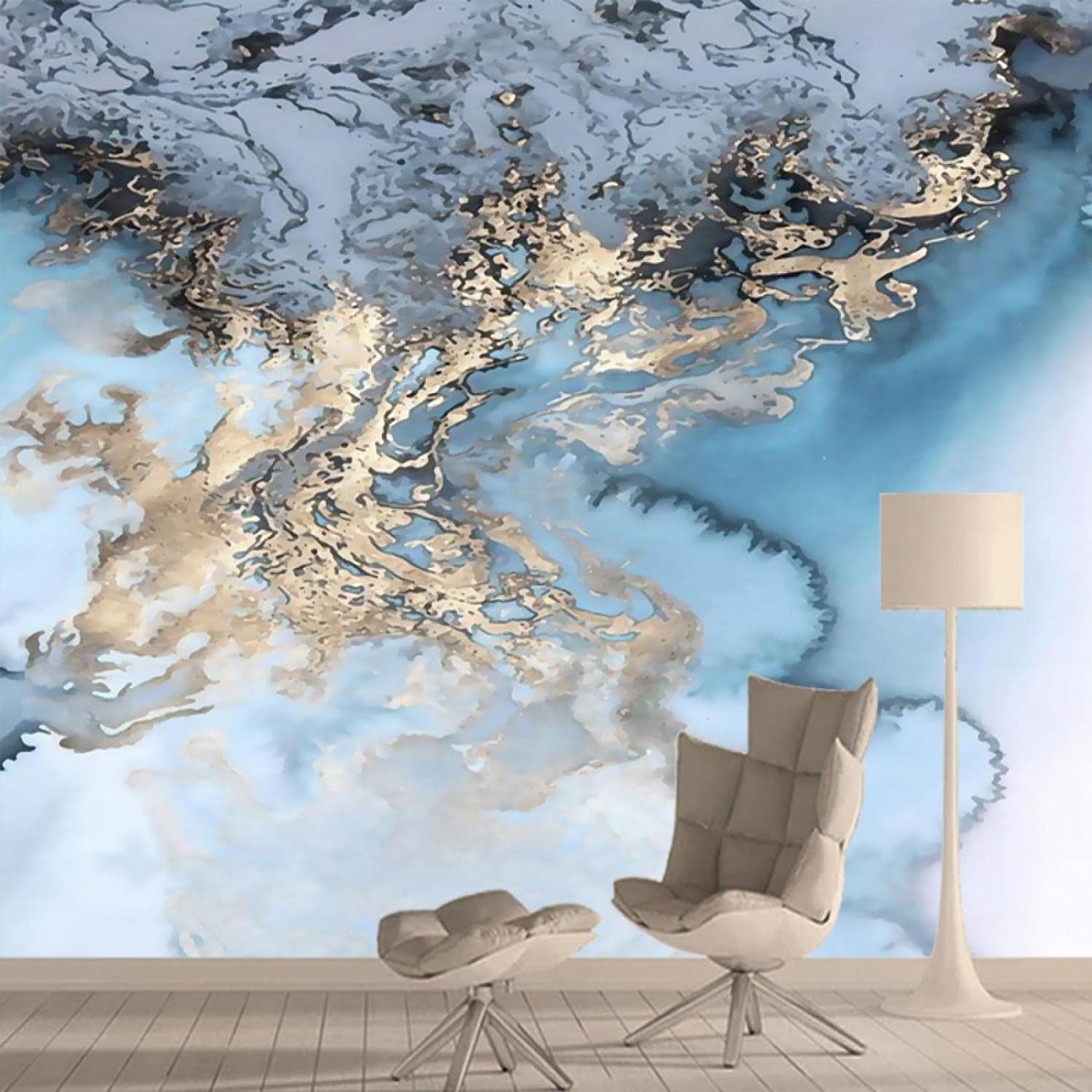 Papier peint 3D texture de marbre personnalisé sur mesure pour décoration murale de salon