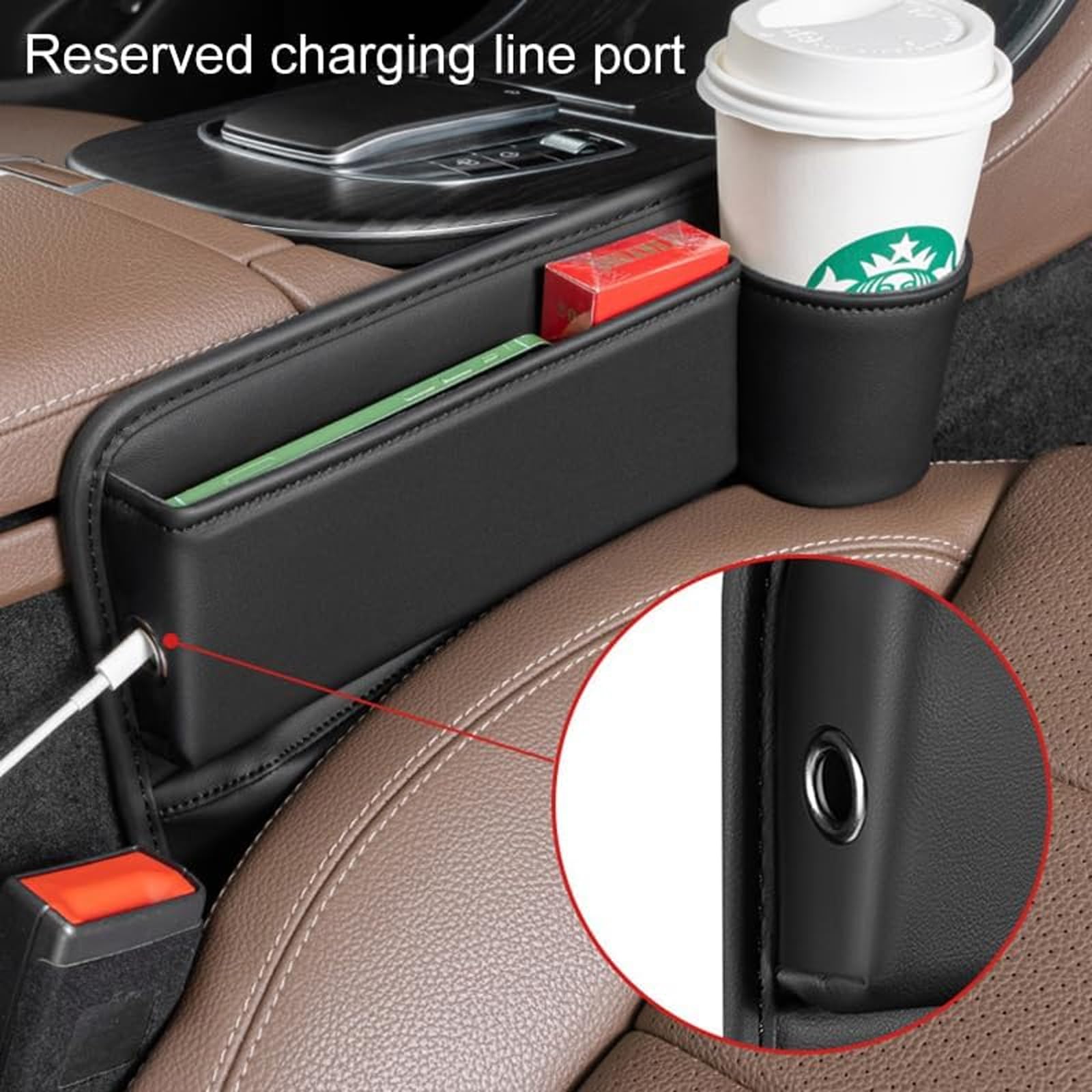 Console Centrale De Voiture Double Porte-Gobelet Extenseur, 2 En 1