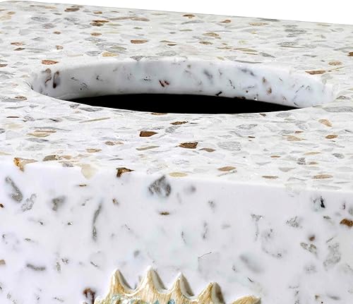 Miniatura 5 de Avanti Linens - Cesta de basura, cubo de basura decoartive, artículos esenciales para el baño de invitados, decoración del hogar inspirada en el mar