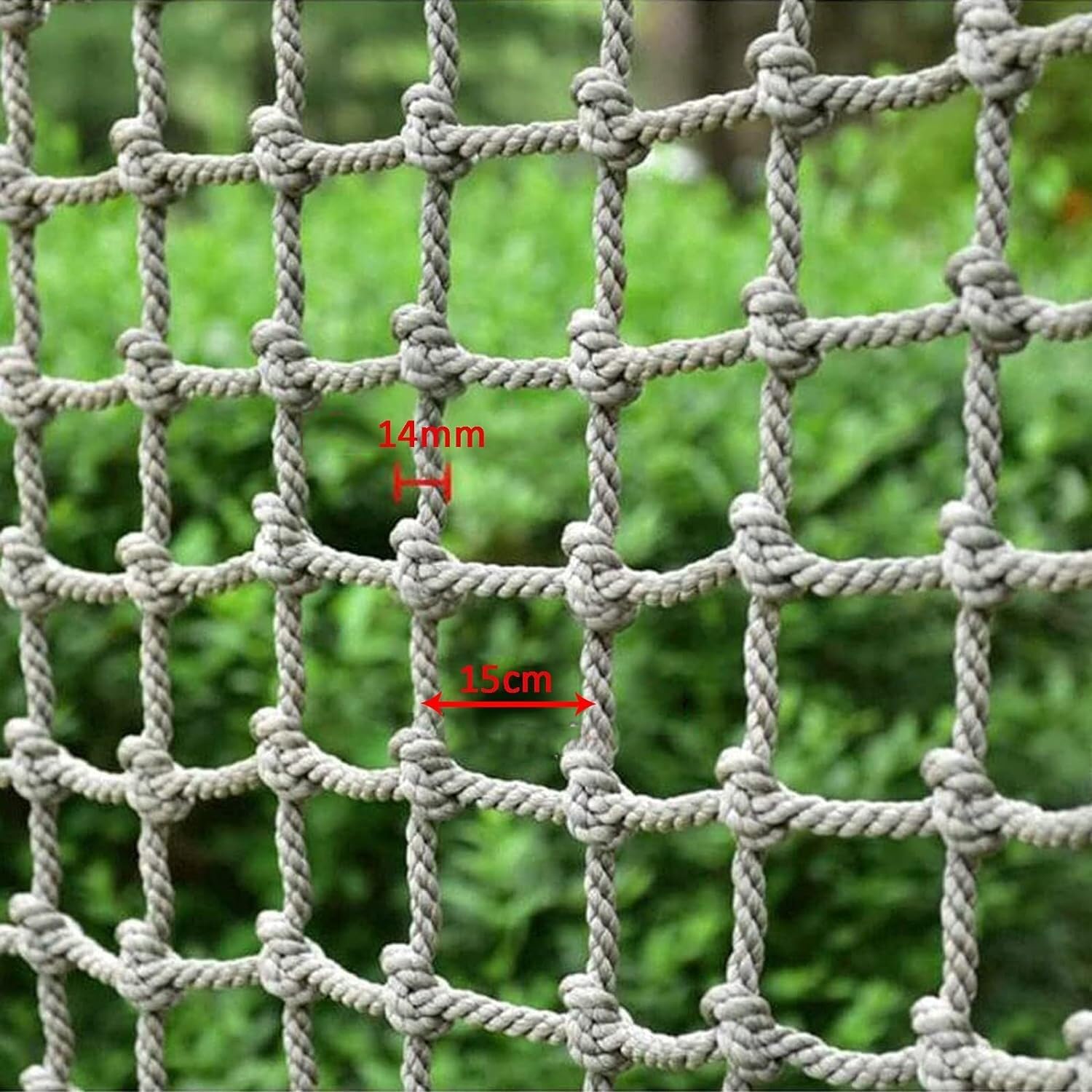 Redes de Escalada, Correas Carga for obstáculos al Aire Libre en casa del árbol, Redes oscilantes(2*2m(6.6*6.6ft))