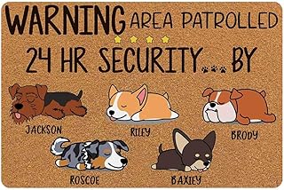 greetings dog doormat