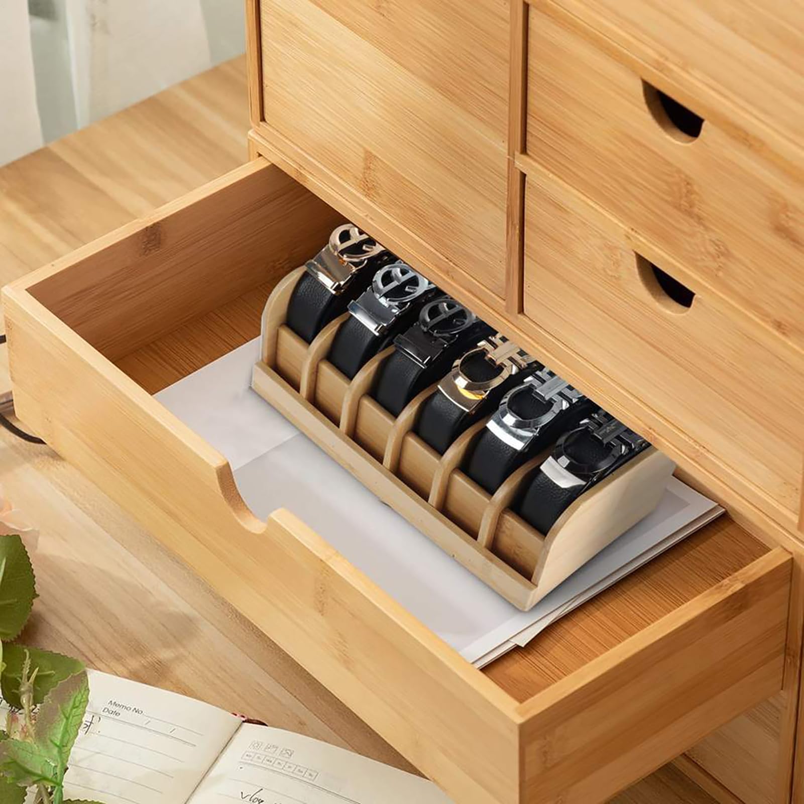 Organizzatore per cinture per armadio, supporto per riporre cinture | Custodia per display cintura a 6 ,Scatola per cintura