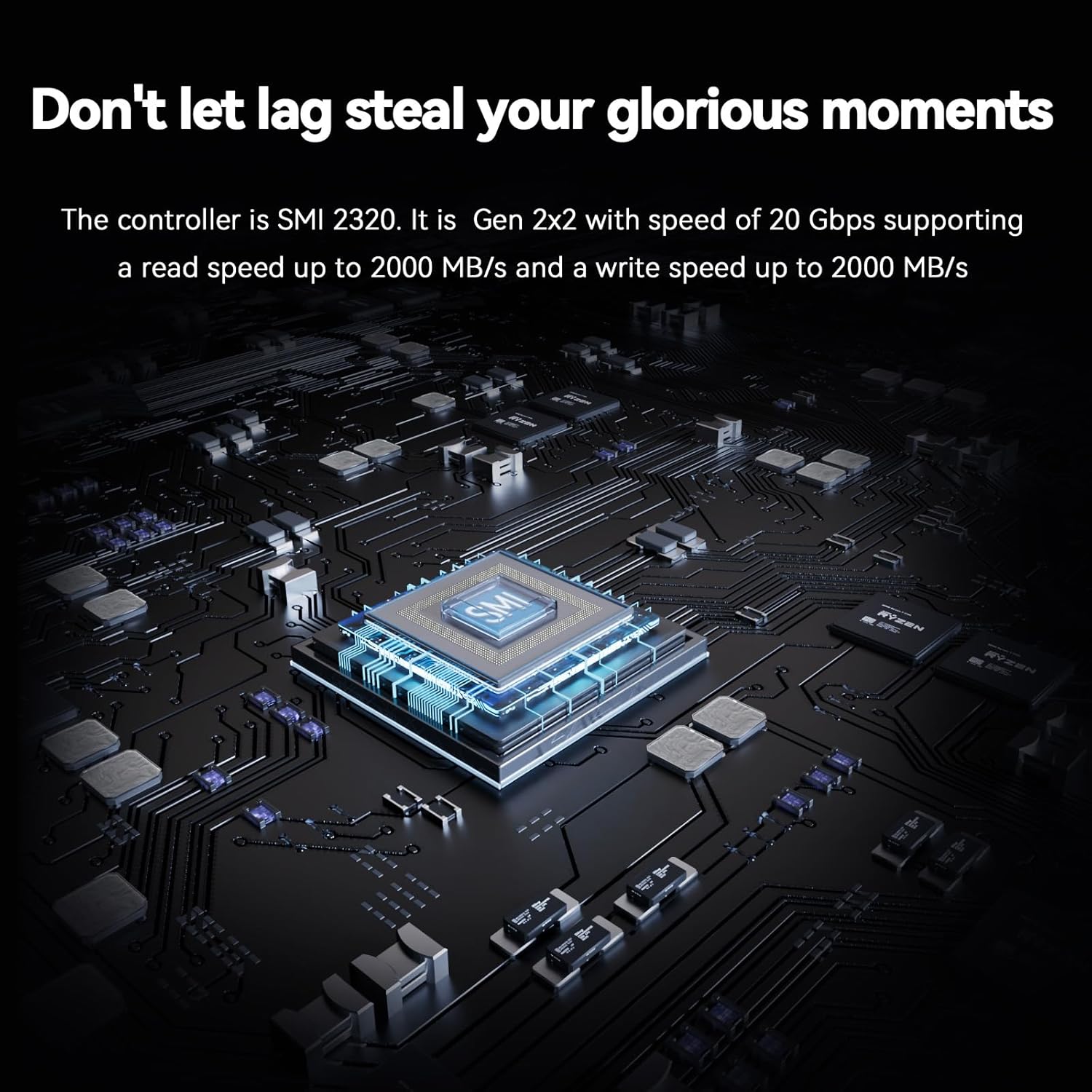 Magnetic Portable SSD, Up to 2000MB/s, Elite9 Ultra USB 3.2 Gen 2x2 External Solid State Drives Compatible w/Type-C Laptops,iPhone15,Smartphones,Tablets,PS5 (1, TB)