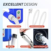 Vista 6 de Bomba de transferencia de combustible eléctrica con sensor de parada automática, protección contra fugas, batería de litio de 72 pulgadas de largo