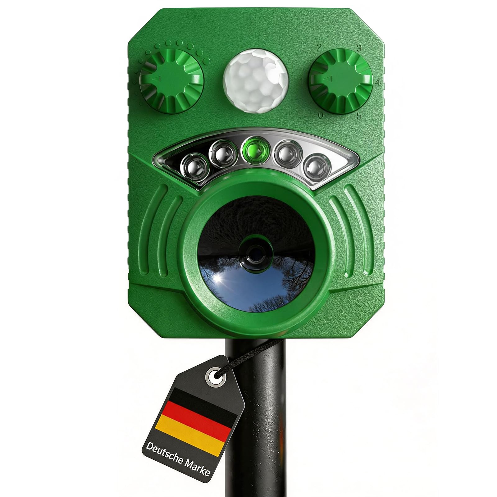 Katzenschreck, Maulwurf Vertreiber Testsieger, Solar Marderschreck | Ultraschall Katzenabwehr, 5 Modi (13,5–45 Hz), IP44 Wasserdicht, Effektiv Gegen Marder, Katzen, Hunde, Maulwürfe