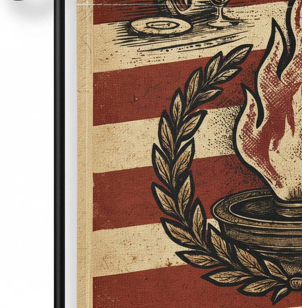 Army Veteran Garden Flag 12x18 In Doublesided Torch Soldier Design Military Service Honor Tribute Display for Veterans Day Patriot Day Independence Day Memorial Day Outdoor Yard Decor - Image 4