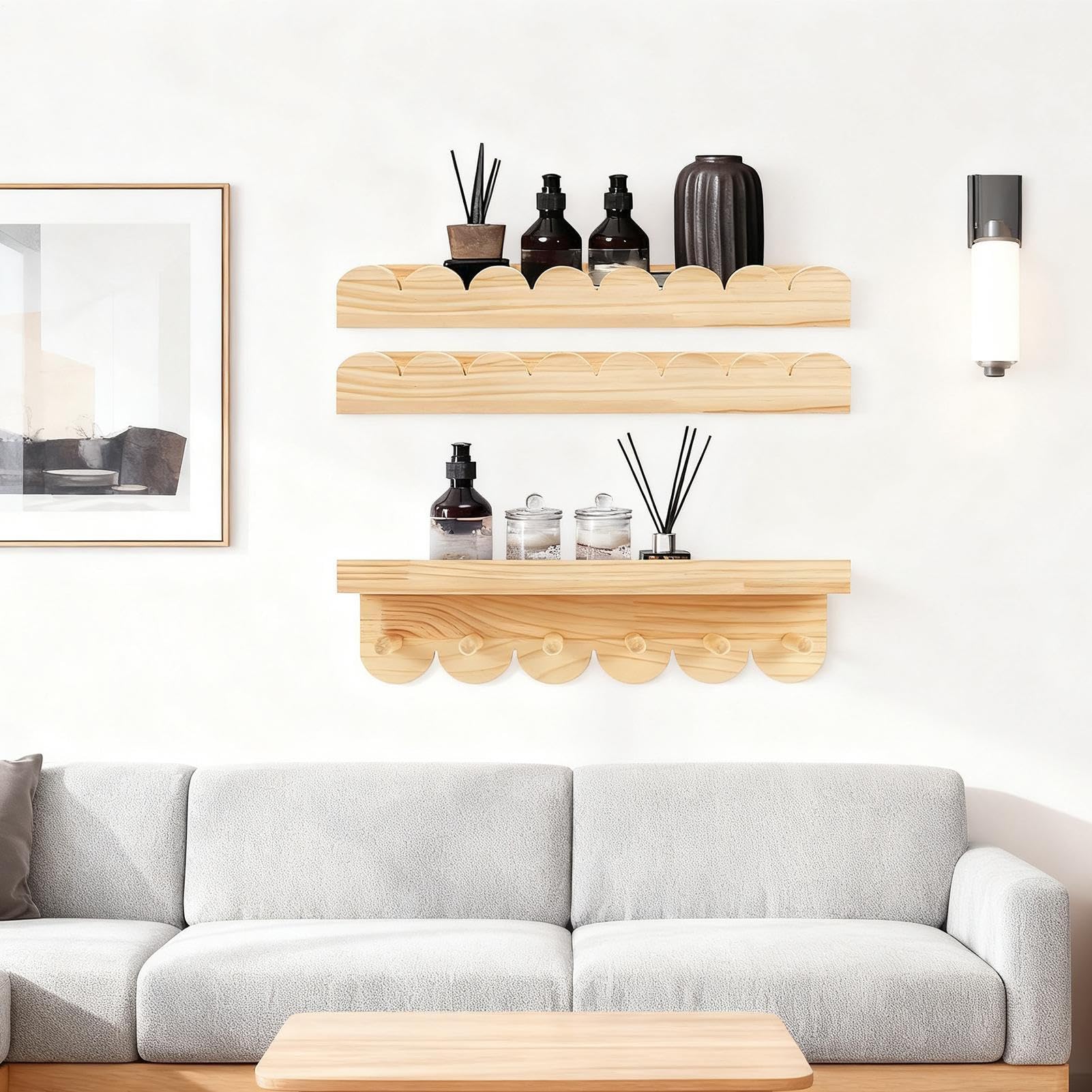 Wiszące Dziecięce Półki Na Książki Oszczędzające Miejsce Dekoracje 3 Sztuki | Ścienne Wiszące Dziecięce Półki Na Książki Dla Rodziny Dzieci Chłopca Wnętrz Domu Nauki