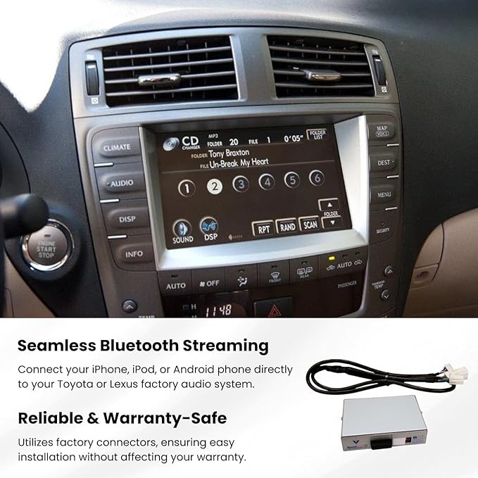 VAIS SL3B-L Adaptador Bluetooth para Lexus (2001-2009) miniatura 3