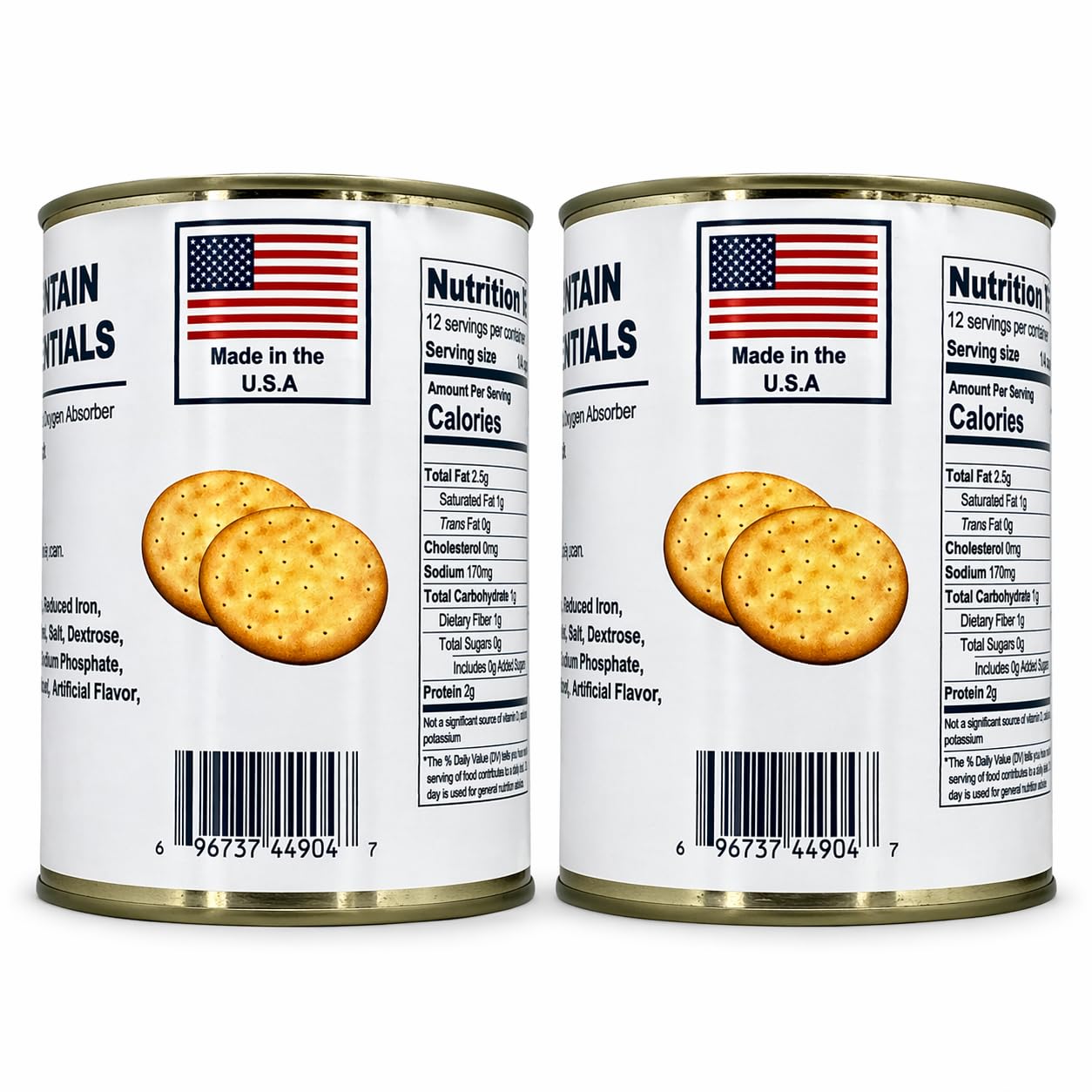 Amazon.com: Future Essentials Pilot Bread Crackers #2.5 Can (Pack