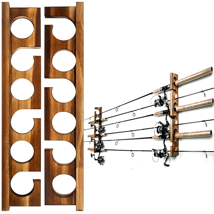 Ghosthorn 渔竿墙壁或天花板挂架 - 钓鱼装备收纳架
