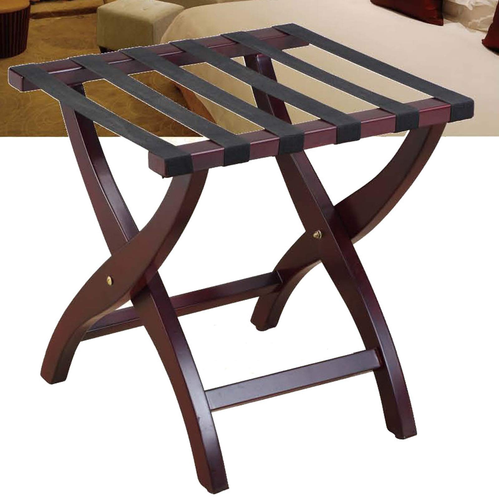 Buy Luggage Rack, Foldable Log Luggage Table Floor Rack Luggage Rack