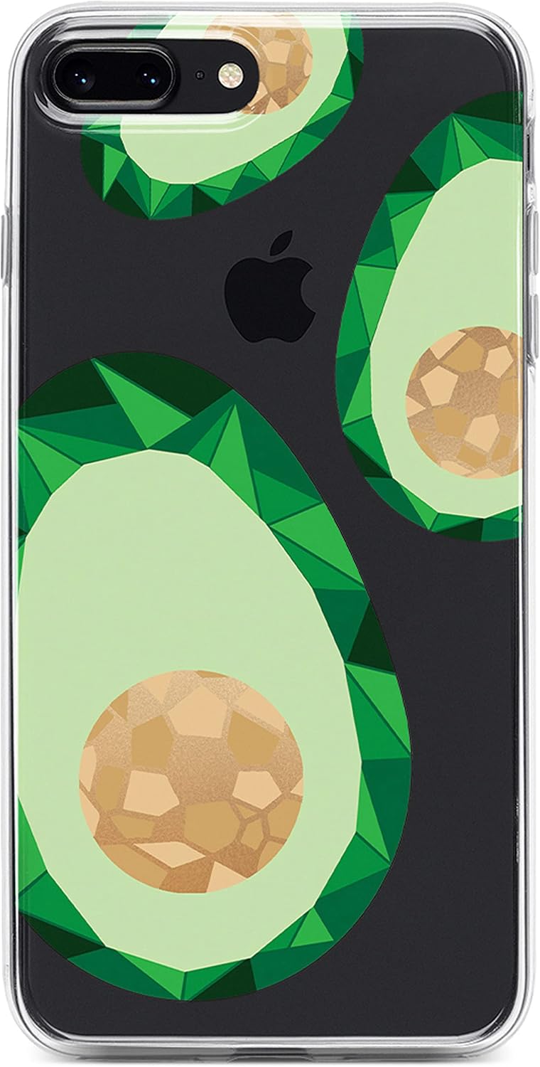 Casely iPhone 6/7/8 Plus Case | Just Ripe | Avocado Gold Clear | Classic Ultra Slim Design