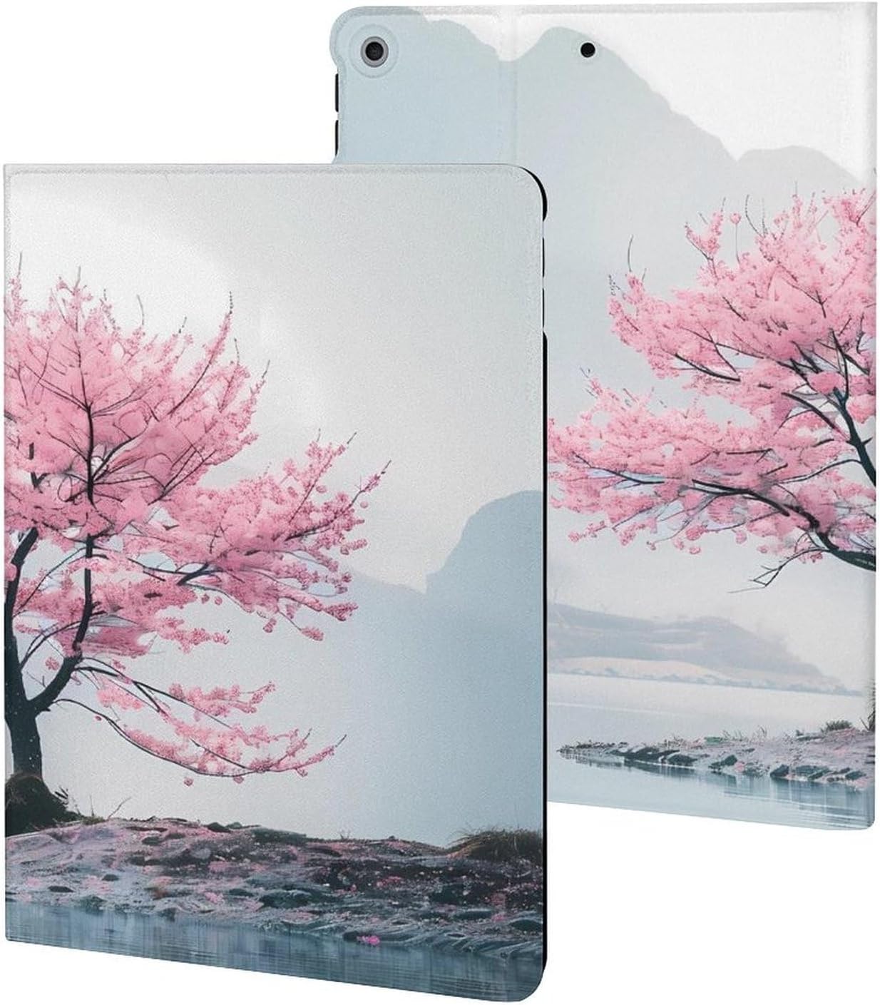 Blossoming Flower Tree Printed Case Trifold Stand Protective Cover Compatible with ipad 2019/2020/2021(10.2in)