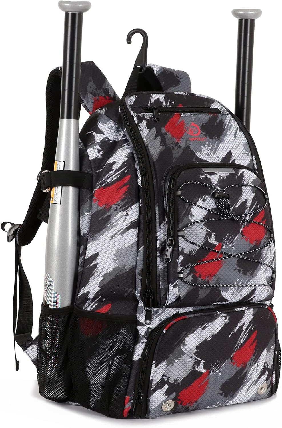 Sports Baseball&Softball Bat Bag For Youth｜Adults, Baseball Equipment Backpack Bag with Shoe Compartment,Fence Hook,Holds Bat, Helmet, Glove