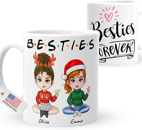 Miniatura 10 de Taza personalizada para pareja del día de San Valentín - Regalo para ella él - Diseño personalizado para novio, novia, marido, esposa con tema de