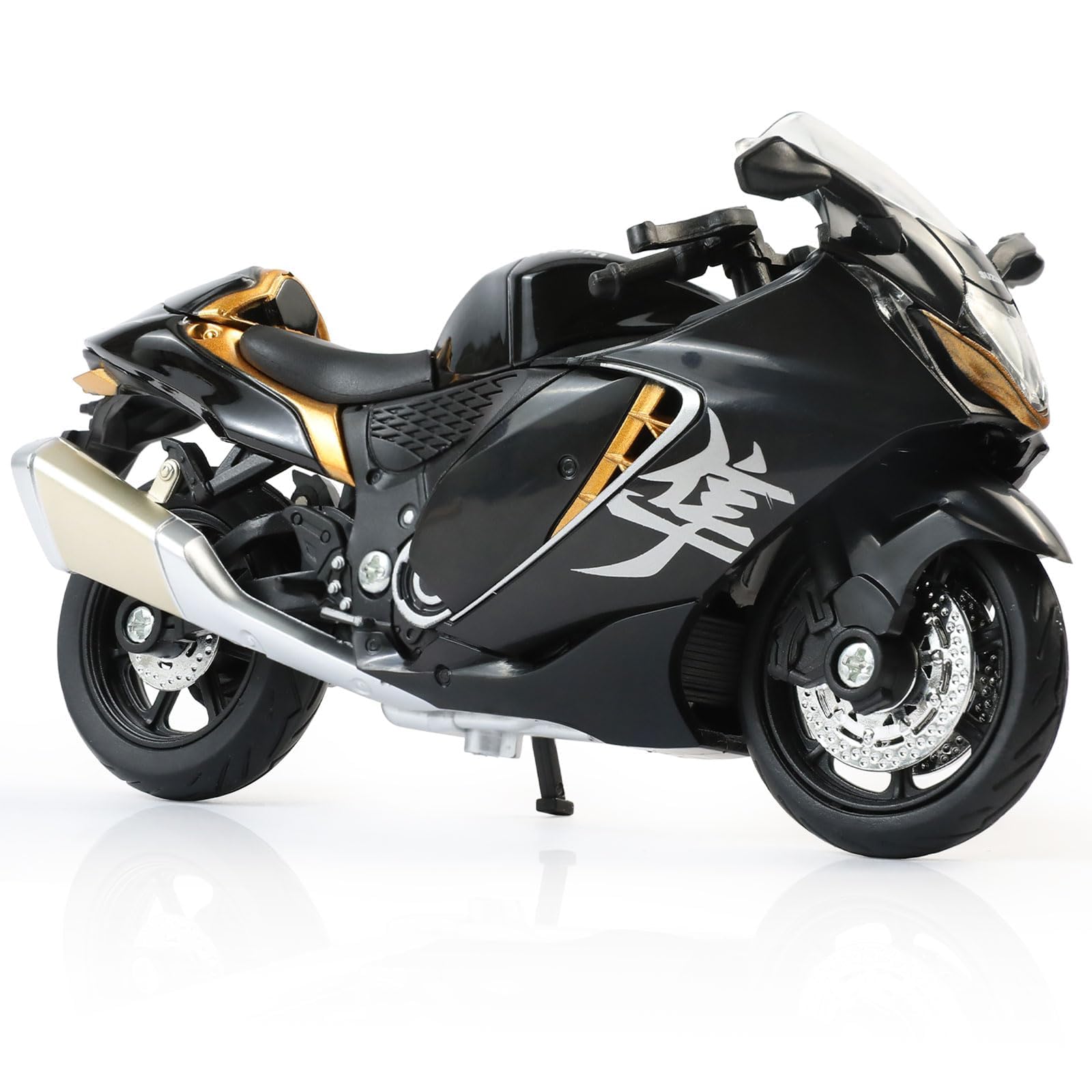 Risopen 1:12 Motorcycle Model Toy for BMW S1000RR Metal Die-cast with Plastic Motorcycle Model No Assembly Required Mini Finished Moto Gift for Adult(White) — view 12