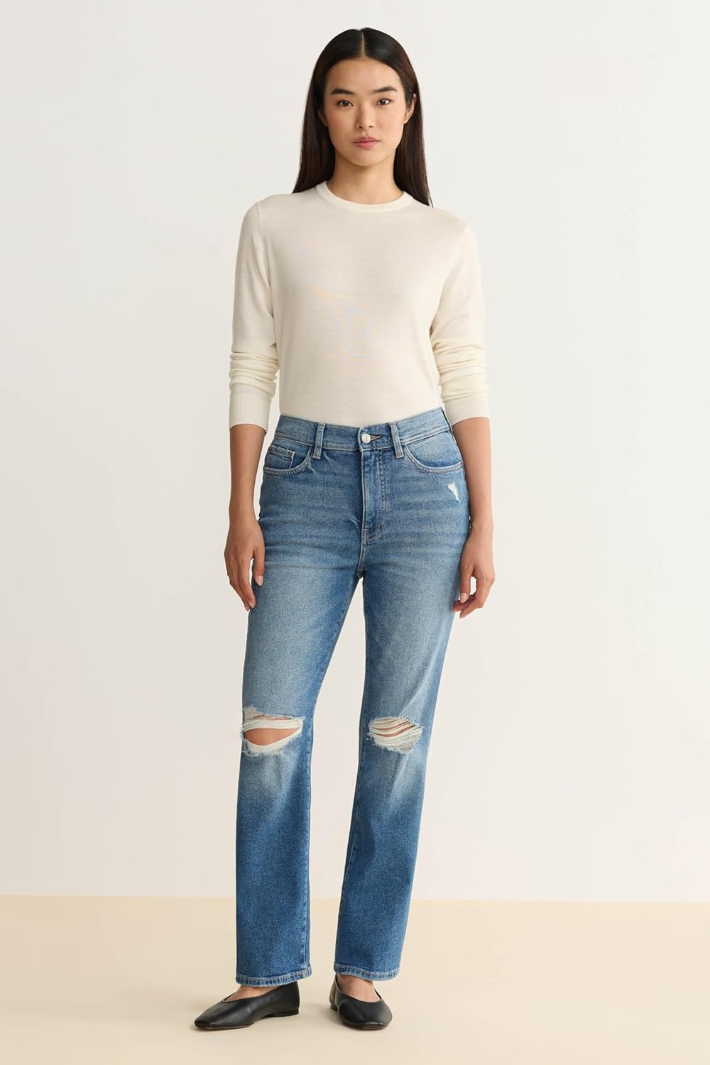 Warp + Weft Womens ASE Straight Jeans - High Rise - Image 2
