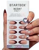 Vista 39 de BTArtbox Uñas postizas a presión con punta francesa, almendra, ajuste supremo, naturales, reutilizables, cortas, adhesivas, para mujer, regalo en 16