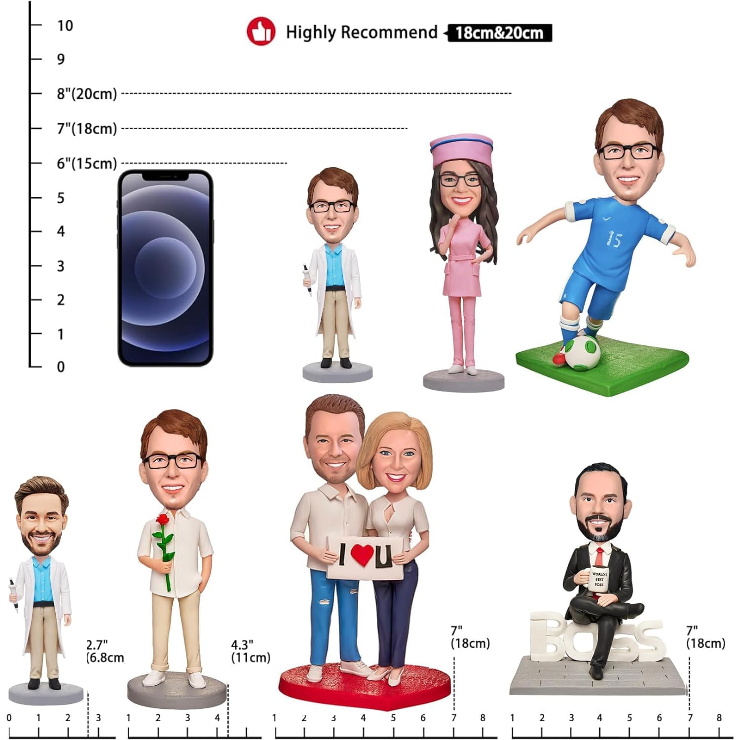 Custom Bobblehead, Personalized Full Body Customization for Baseball Players, Handmade Bobblehead Dolls, Custom Figurines Based on Pictures, the Best Gift for Someone