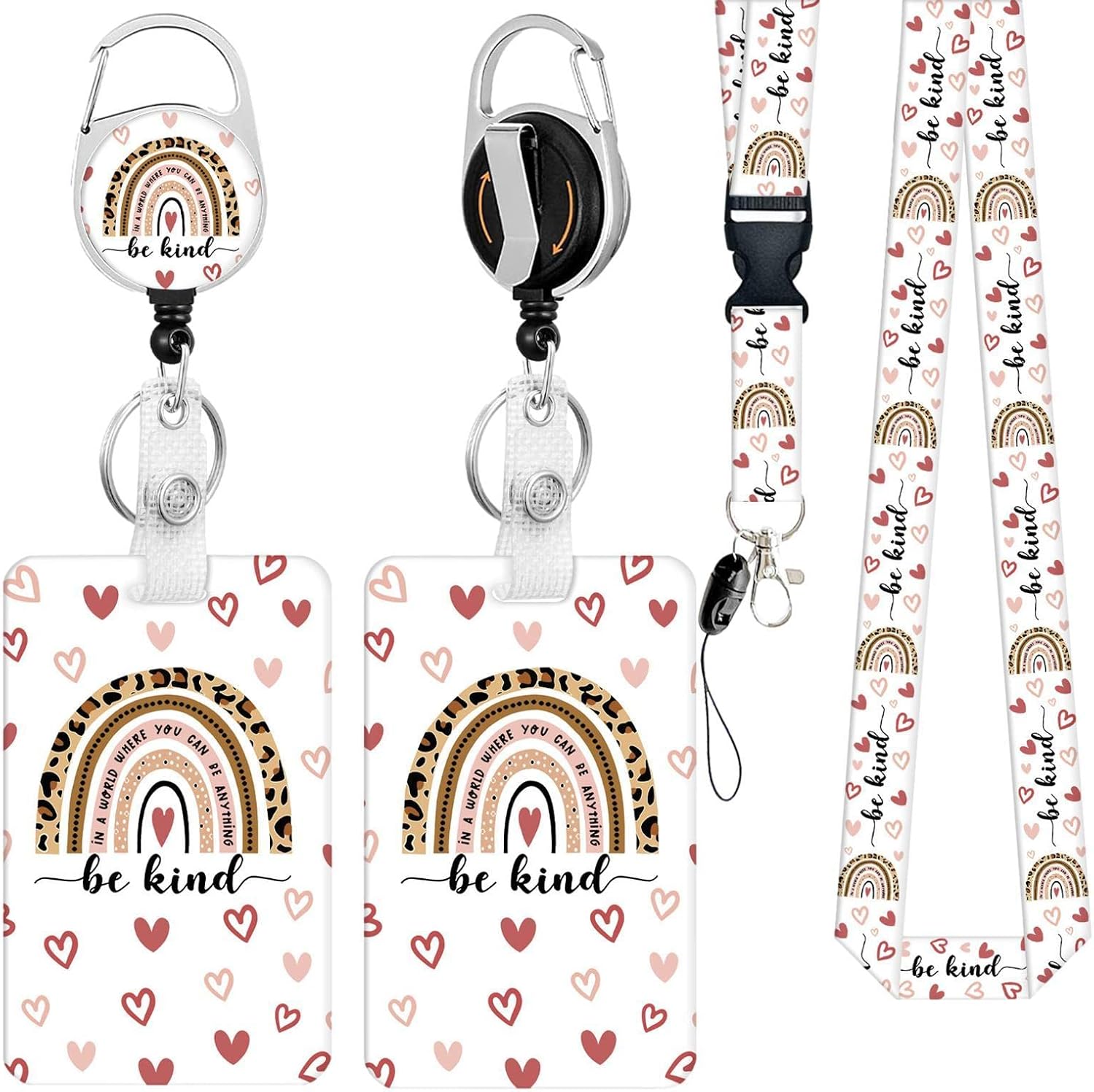 ID Badge Holder with Lanyard Fashionable ID Badge Holders with