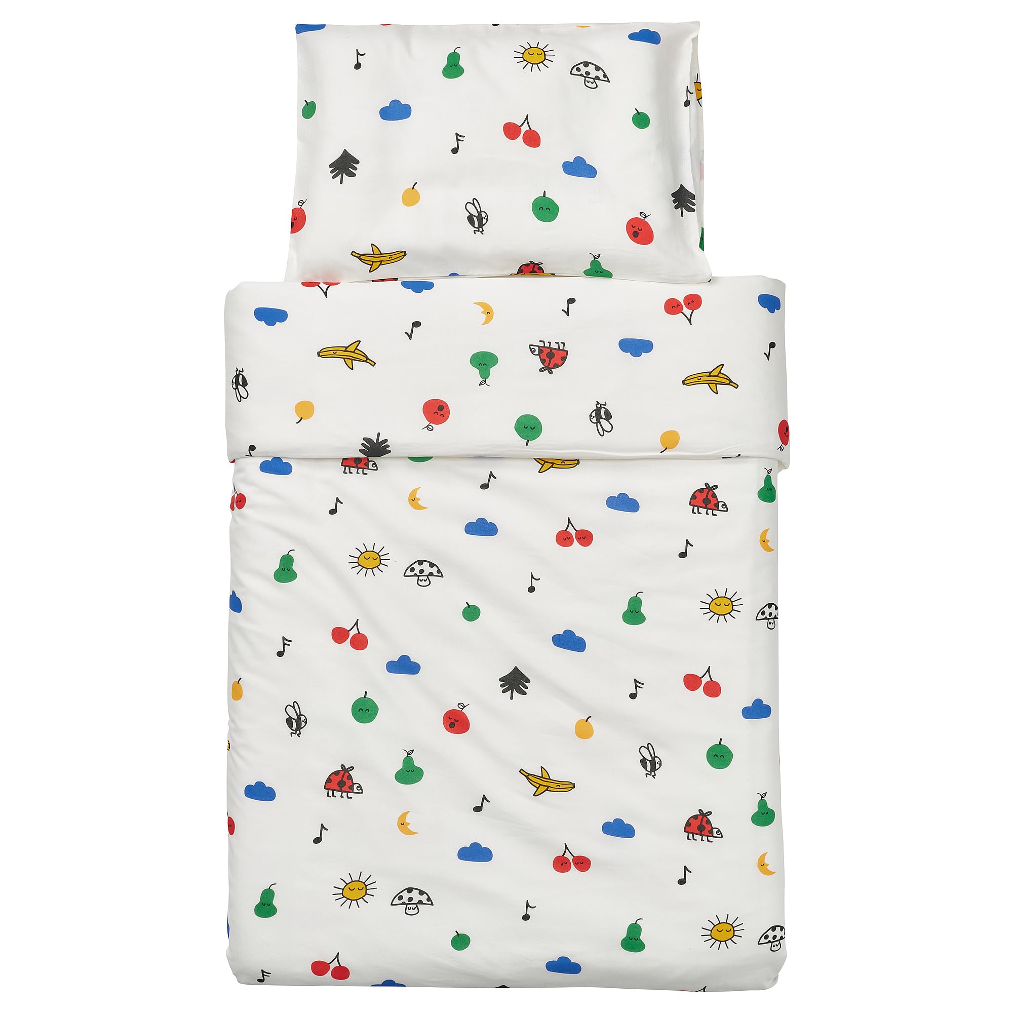 ProTuning GRÖNFINK Copripiumino 1 federa per lettino, multicolore, 110 x 125/35 x 55 cm
