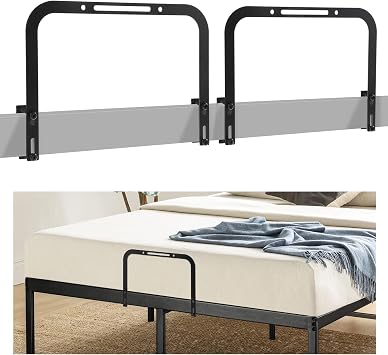 Mattress Slide Stopper, Extra Tall Non-Slip Mattress Gripper Retainer Bar, Mattress Holder for 1.5 "x 2" Metal Bed Frame to Prevent Sliding 2 Pack