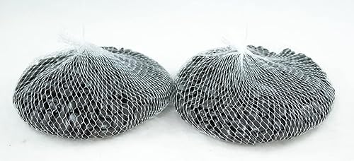 Guijarros negros de 3 libras para bandeja de humedad de árbol bonsái, bambú de la suerte y jardín de hadas ZenFairy