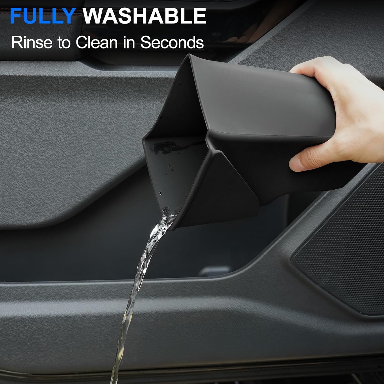 ELECFRESH 2PCS Door Side Trash Can Compatible with 2020-2025 2026 Ford Explorer, Garbage Bin Storage Box for Ford Explorer Accessories 2025 2024