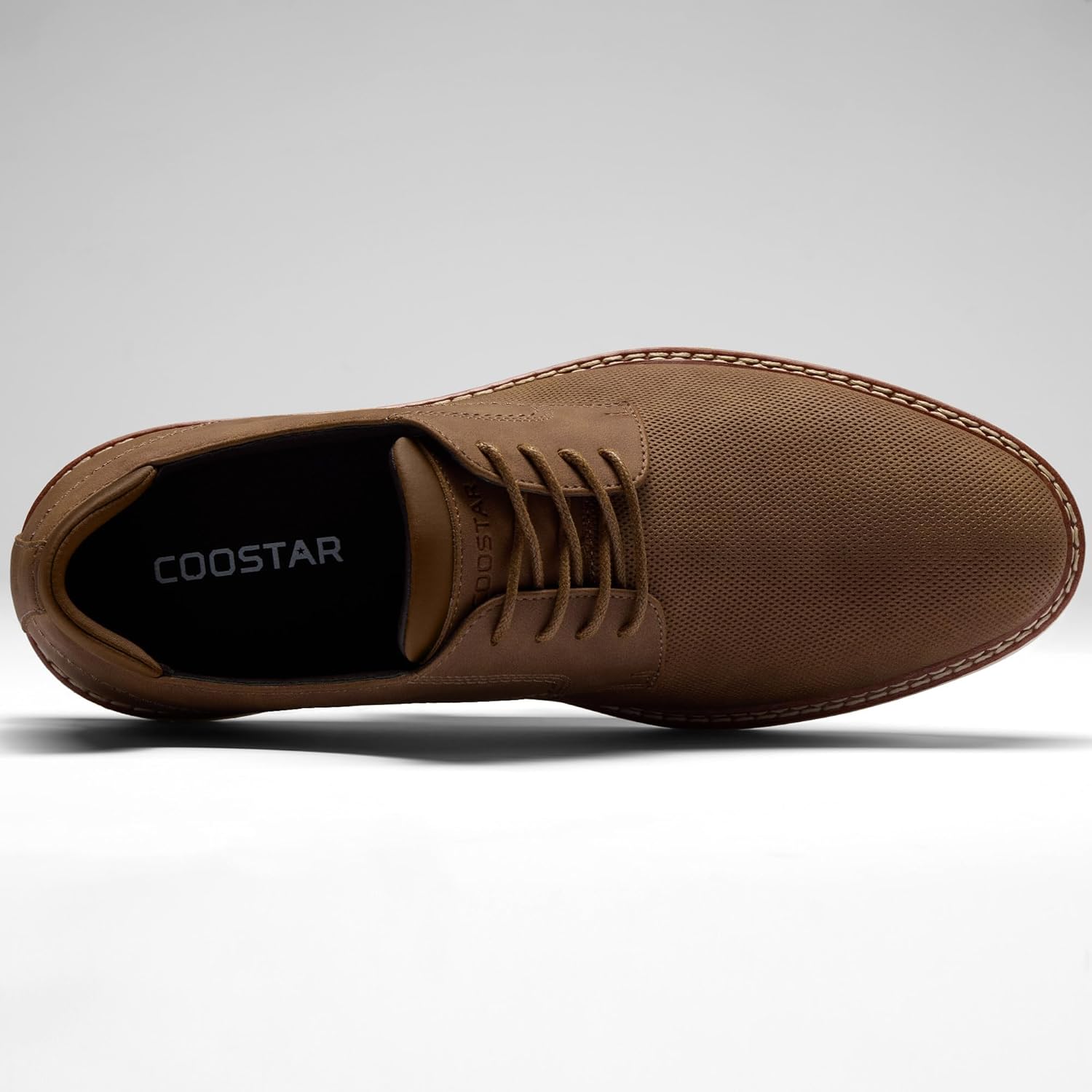 Mens Casual Dress Shoes Business Formal Derby Sneakers Oxfords Shoe - Image 5