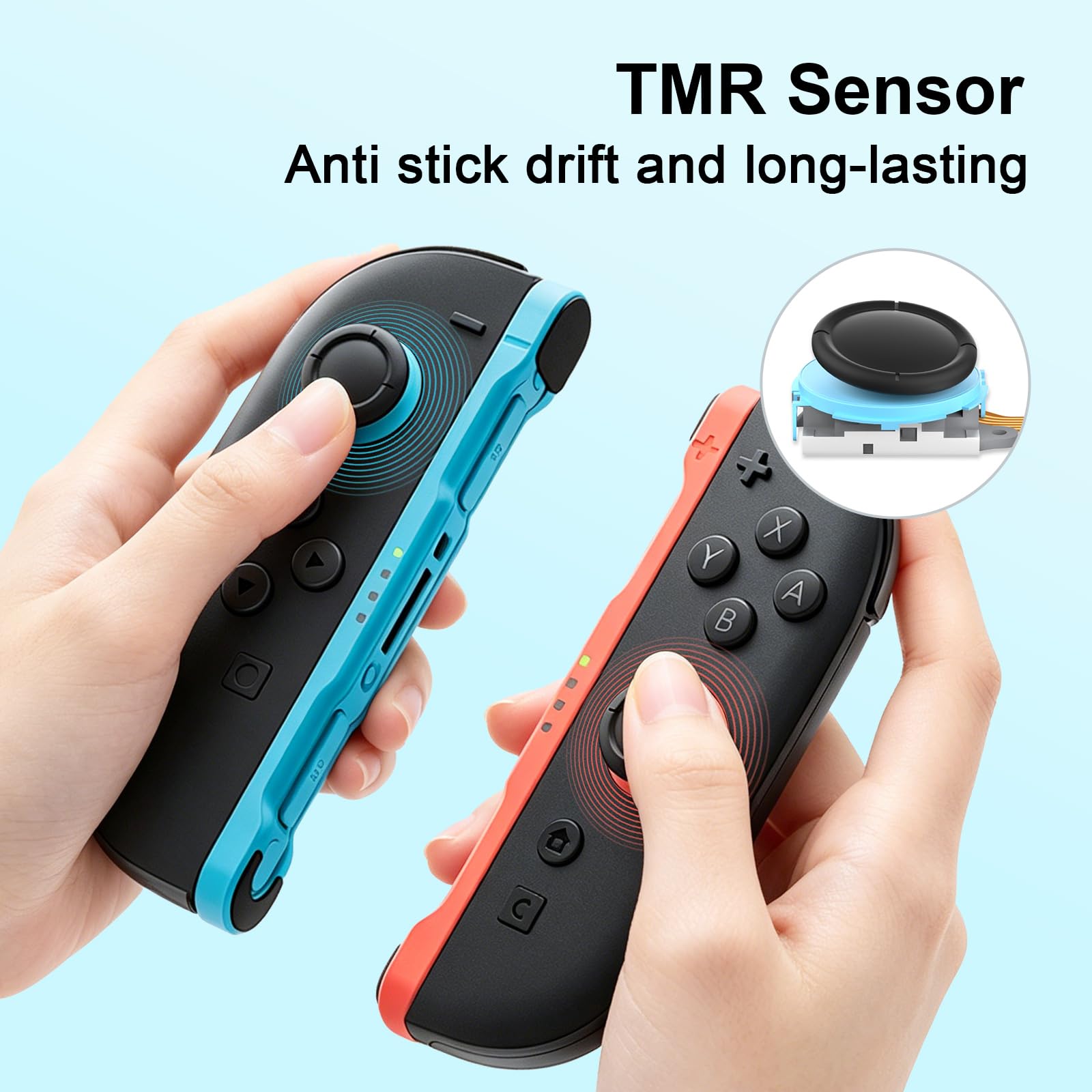 AKNES GuliKit TMR Joystick Kompatibel mit Nintendo Switch 2 JoyCon | Hohe Präzision, Schnelle Reaktionsgeschwindigkeit, Anti-Drift, Anti-Jitter, mit Reparaturwerkzeug
