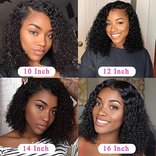 Miniatura 17 de 13x6 Deep Wave Lace Front Wigs Human Hair Pre Plucked Wet and Wavy Glueless Wigs Human Hair for Black Women 180% Density HD Deep Curly Wig Brazilian