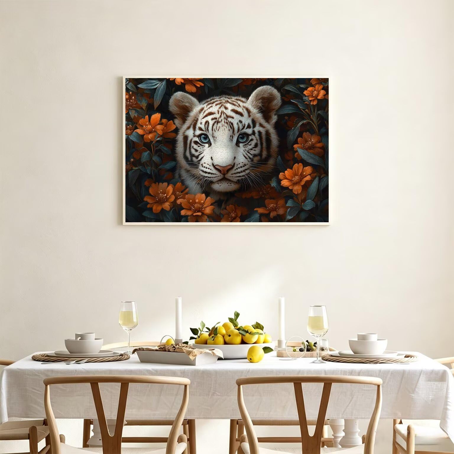 1500 sztuk puzzli dla dorosłych, gry rodzinne, kwiat tygrysa, n-376