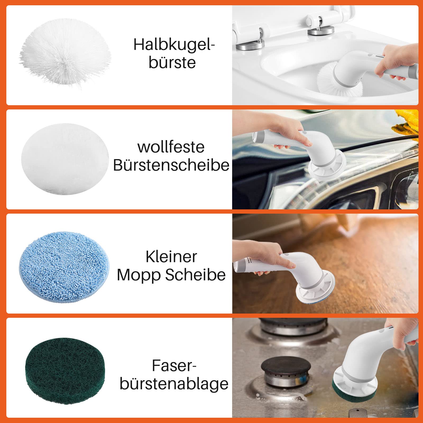 Fliesenreiniger Bürste 2St Badewannenbürste Set - Für Fliesen, WC, Boden, Mit Langem Griff Reinigungsbürste Für Badewannen
